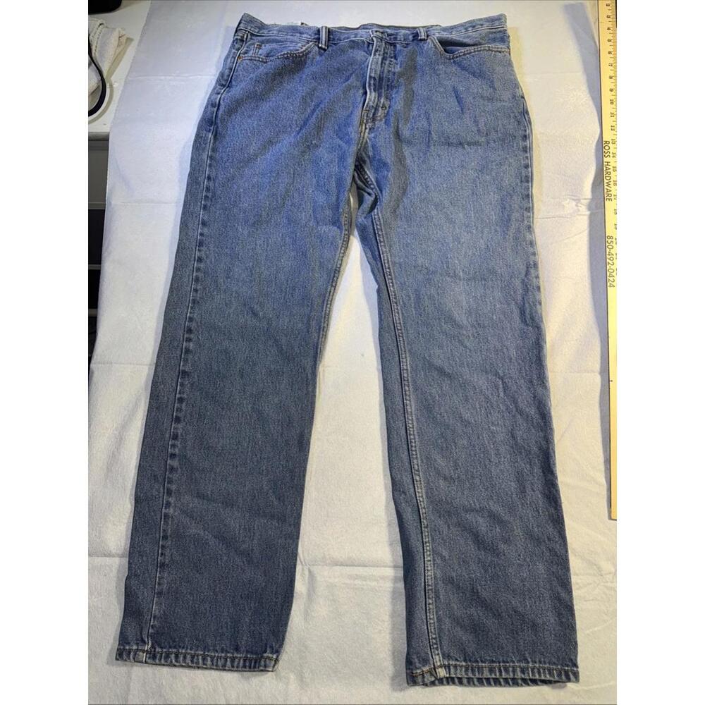 Levis 505 Jeans Mens 40x32 Regular Straight Fit blue stretch Comfort Work